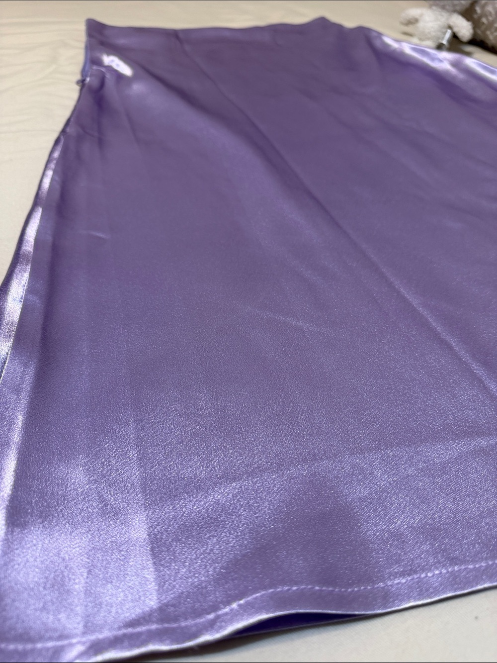 SHEIN Lavender Satin Slip Skirt
